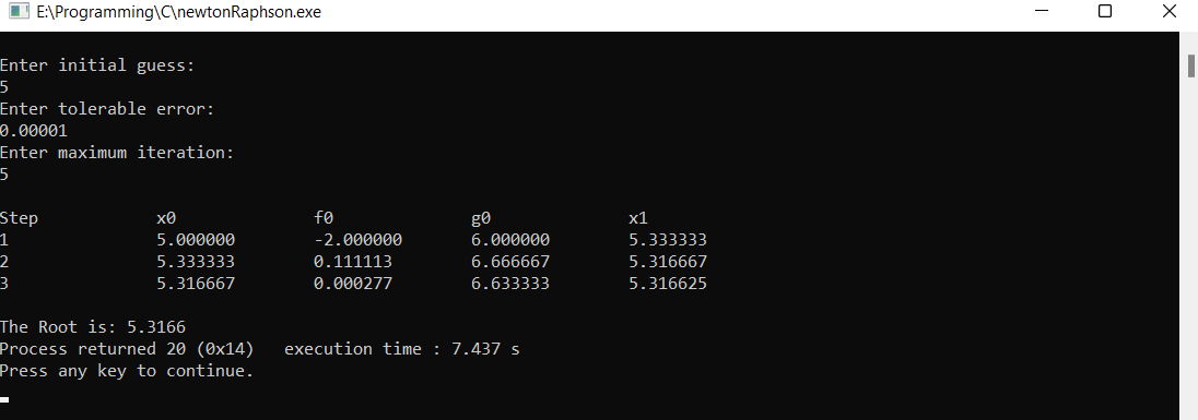 C Program For Newton Raphson Method Svkg In
