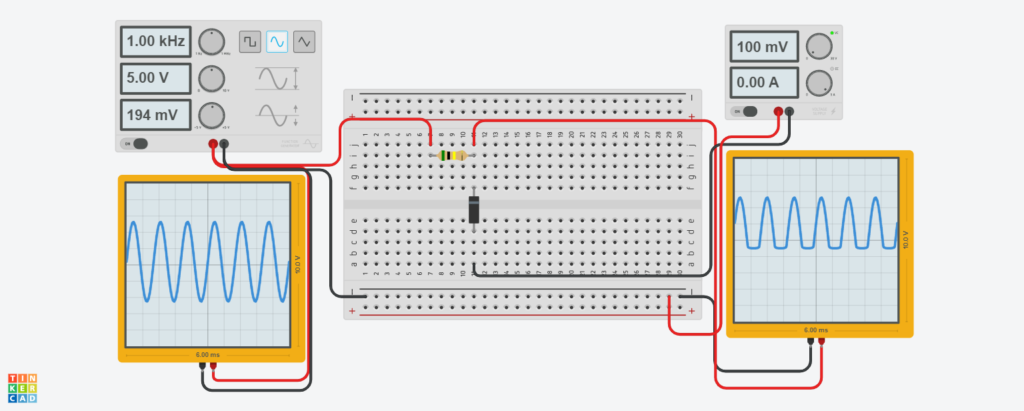 shunt negative clipper with negative bias circuit