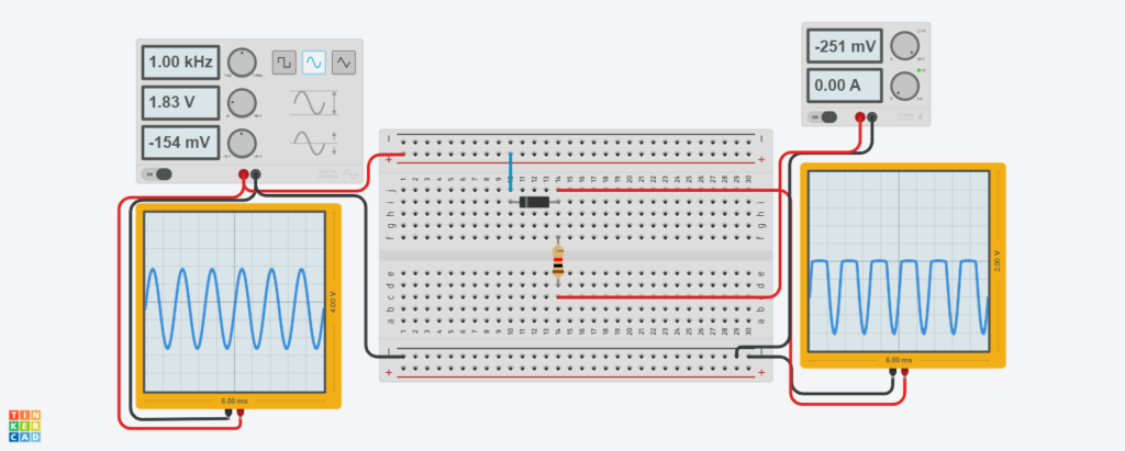 Series positive clipper with positive bias circuit