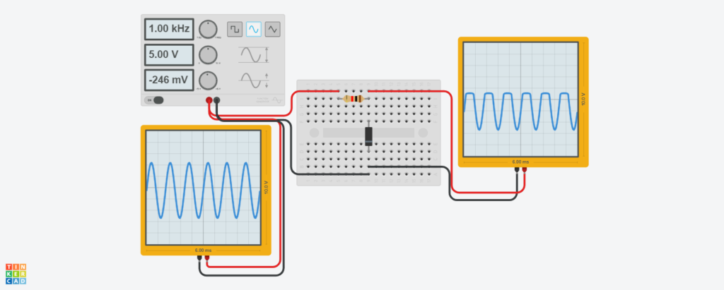 shunt positive clipper circuit